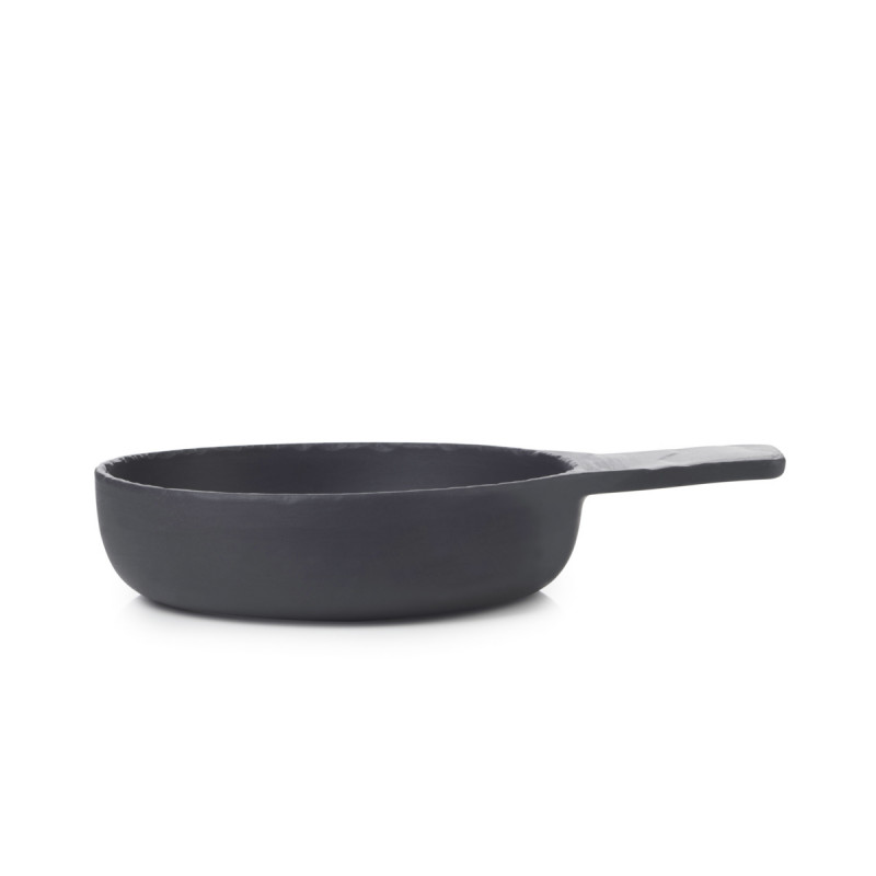 Cassolette rond noir porcelaine culinaire Ø 18 cm Basalt Revol