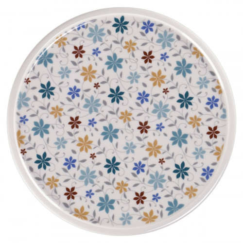 Assiette coupe plate blanc porcelaine vitrifiée Ø 31,7 cm Rakstone Ease Décor Summer Rak