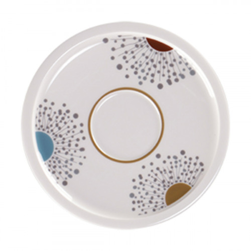 Sous tasse à café blanc porcelaine vitrifiée Ø 16,3 cm Rakstone Ease Décor Spring Rak