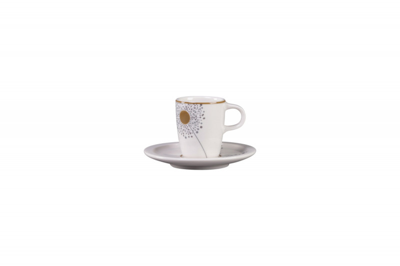 Sous tasse à café blanc porcelaine vitrifiée Ø 16,3 cm Rakstone Ease Décor Spring Rak