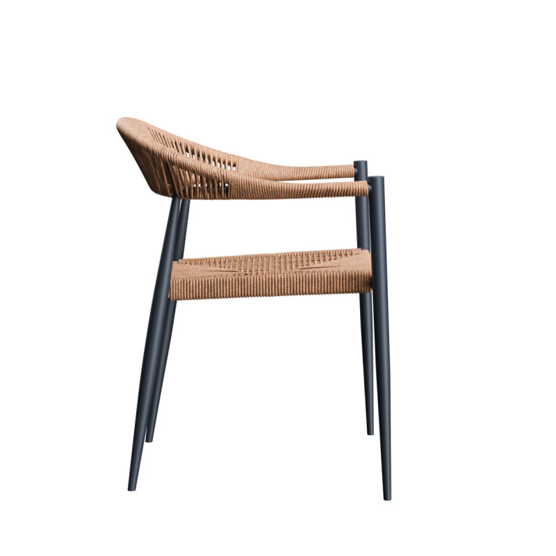 Fauteuil paille 77x57x58 cm Amsterdam Flexmob