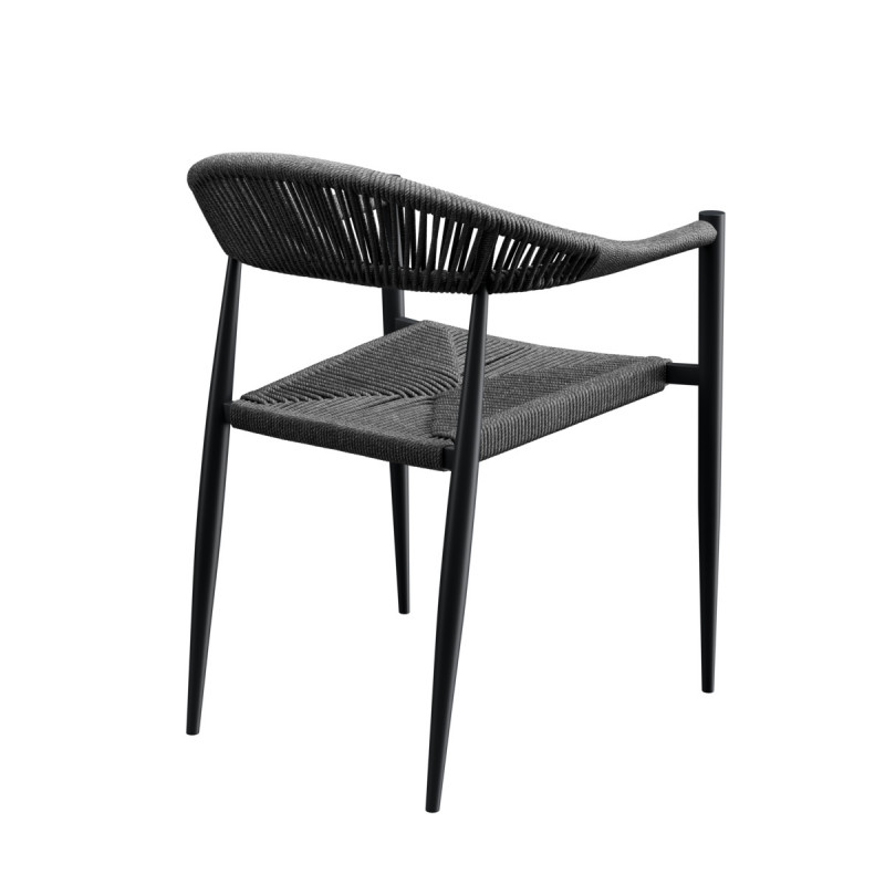 Fauteuil gris anthracite 77x57x58 cm Amsterdam Flexmob