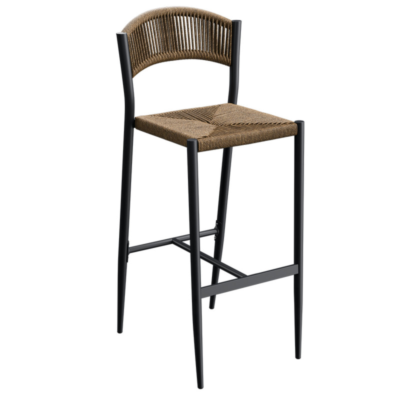 Tabouret de bar paille 104x46x58 cm Breda Flexmob