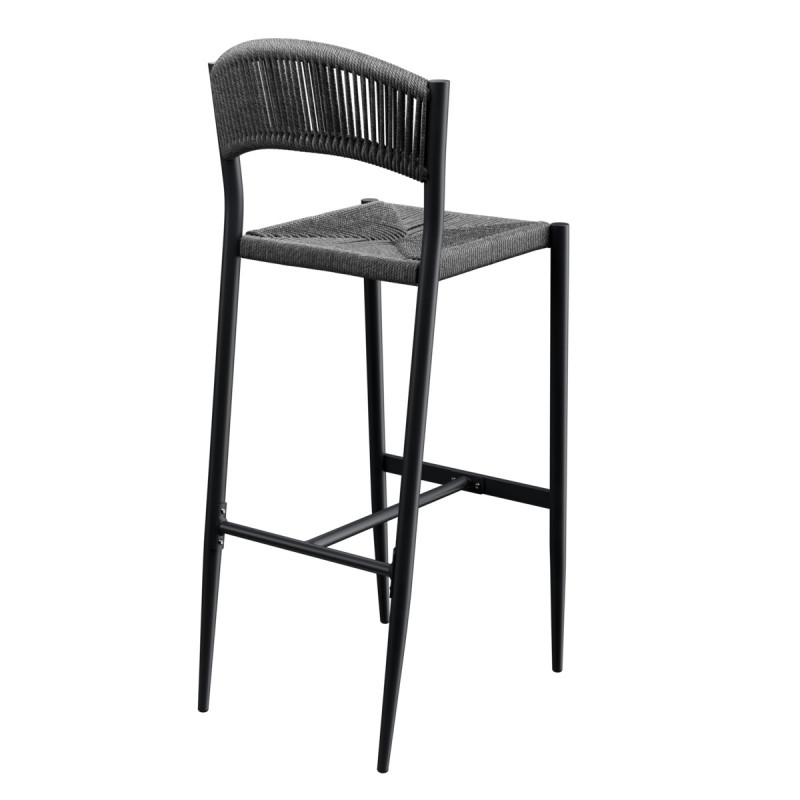 Tabouret de bar gris anthracite 104x46x58 cm Breda Flexmob