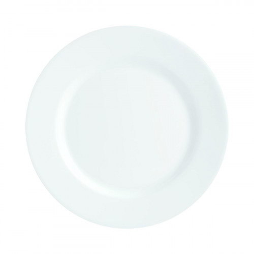 Assiette plate rond blanc verre opal Ø 22,5 cm Nova Aquitania Arcoroc