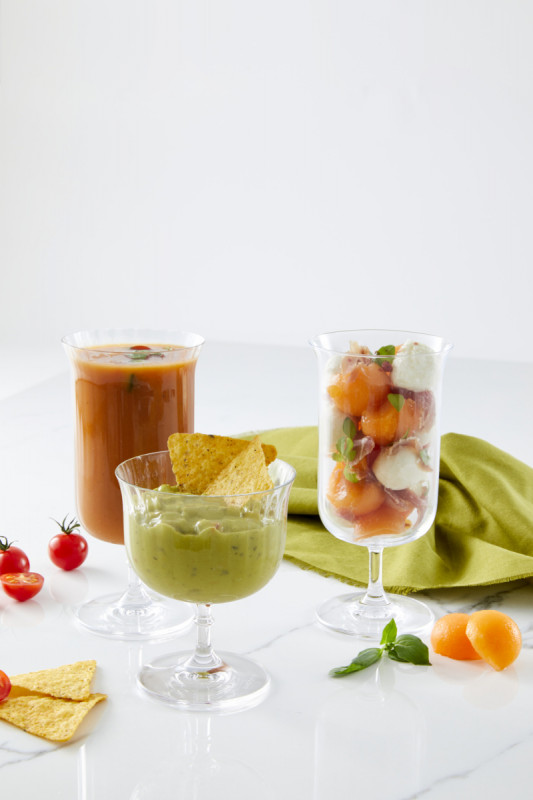 Coupe à dessert transparent verre cristallin Ø 7,7 cm Rims Rak