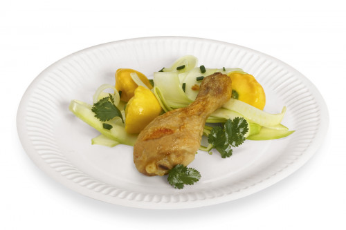 Assiette carton blanc Ø 23 cm Alphaform (100 pièces)