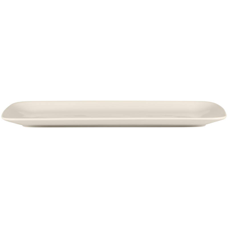 Assiette plate rectangulaire blanc porcelaine bone china 33x17,7 cm Bravura Rak