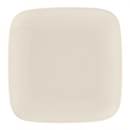 Assiette plate carré blanc porcelaine bone china 17x17 cm Bravura Rak