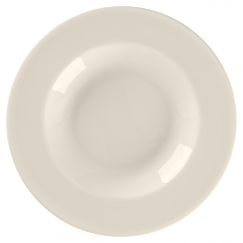 Assiette creuse rond blanc porcelaine bone china Ø 28 cm Bravura Rak