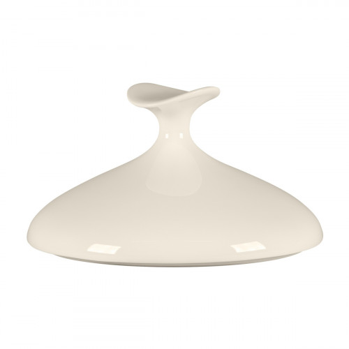 Cloche pour assiette creuse gourmet rond blanc porcelaine bone china Ø 16,4 cm Bravura Rak