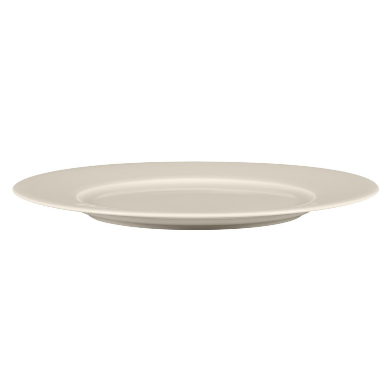 Assiette plate rond blanc porcelaine bone china Ø 21,9 cm Fedra Rak