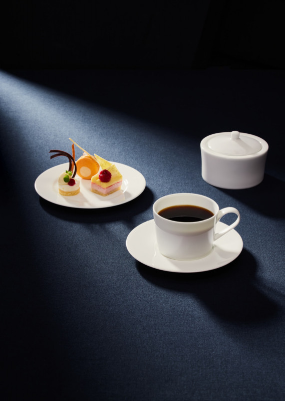 Tasse à expresso rond blanc porcelaine bone china 8,6 cl Ø 6,1 cm Fedra Rak