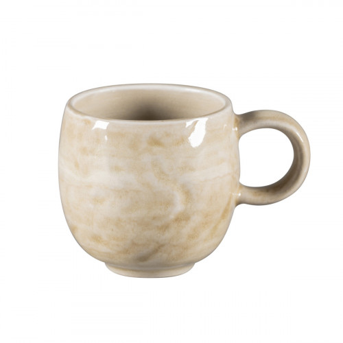 Tasse à espresso vanilla porcelaine vitrifiée 10 cl Ø 6 cm Krush Rak