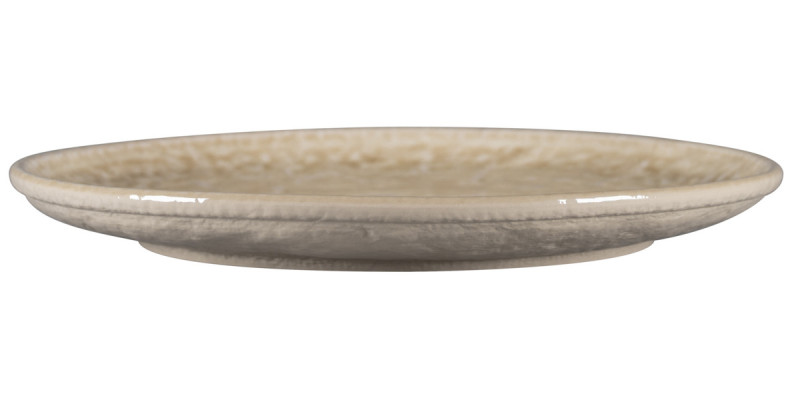 Assiette plate coupe rond vanilla porcelaine vitrifiée Ø 27,9 cm Krush Rak