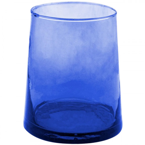 Gobelet forme basse bleu verre recyclé 25 cl Lily Pro.mundi