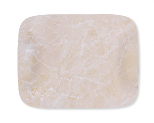 Plateau bois marbre beige 41x29 cm Papillon Platex