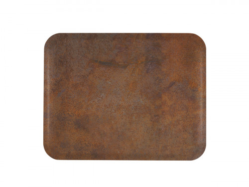 Plateau polyester rouille 46x36 cm Profil 2 Biosourcé Platex
