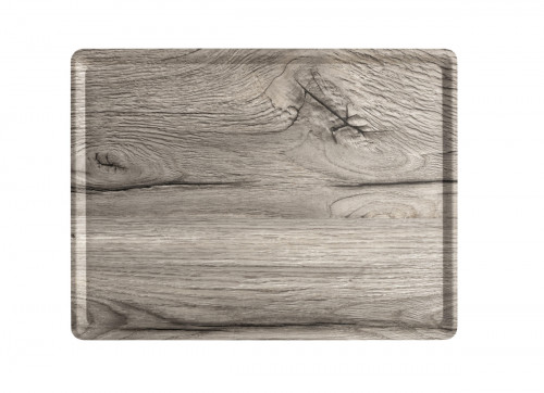 Plateau bois chêne gris 28x20 cm Slim Platex