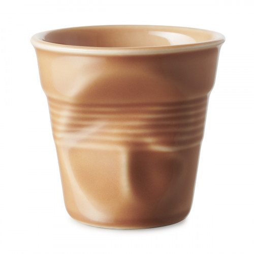 Gobelet expresso terre de sienne porcelaine culinaire 8 cl Ø 6,5 cm Froisse Revol
