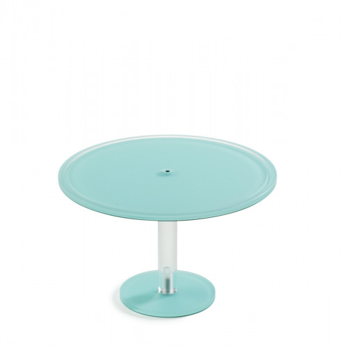 Piédestal résine Nacryl® bleu lagon Ø 33 cm 21 cm Mealplak