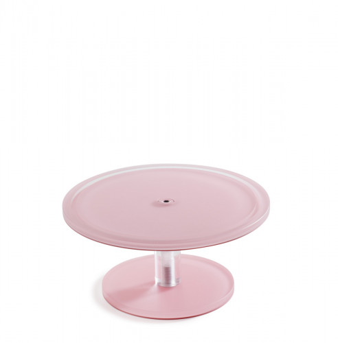 Piédestal résine Nacryl® rose Ø 23 cm 11 cm Mealplak