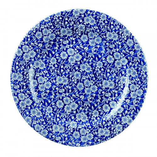 Assiette plate rond Victorian Calico Bleu Prague porcelaine vitrifiée Ø 30,5 cm Vintage Prints Victorian Prague Churchill