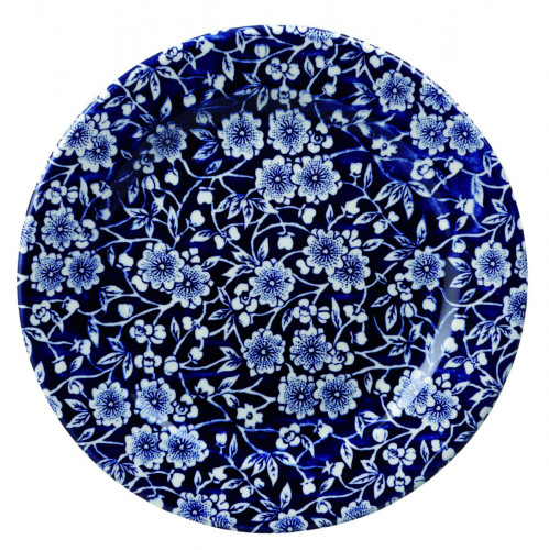 Assiette plate rond Victorian Calico Bleu Willow porcelaine vitrifiée Ø 17 cm Vintage Prints Victorian Willow Churchill