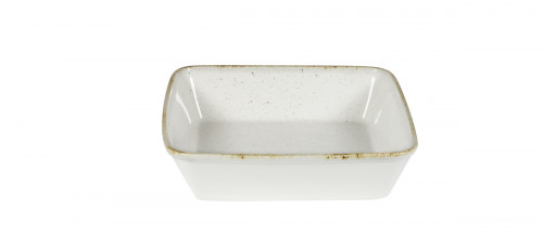 Plat buffet porcelaine vitrifiée barley white 25x25x6,2 cm 2 L Stonecast Hints Churchill