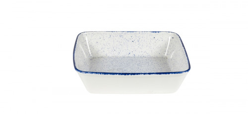 Plat buffet porcelaine vitrifiée Hints Indigo 25x25x6,2 cm 2 L Stonecast Hints Churchill