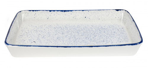 Plat buffet porcelaine vitrifiée Hints Indigo 53x16x6,2 cm 3 L Stonecast Hints Churchill