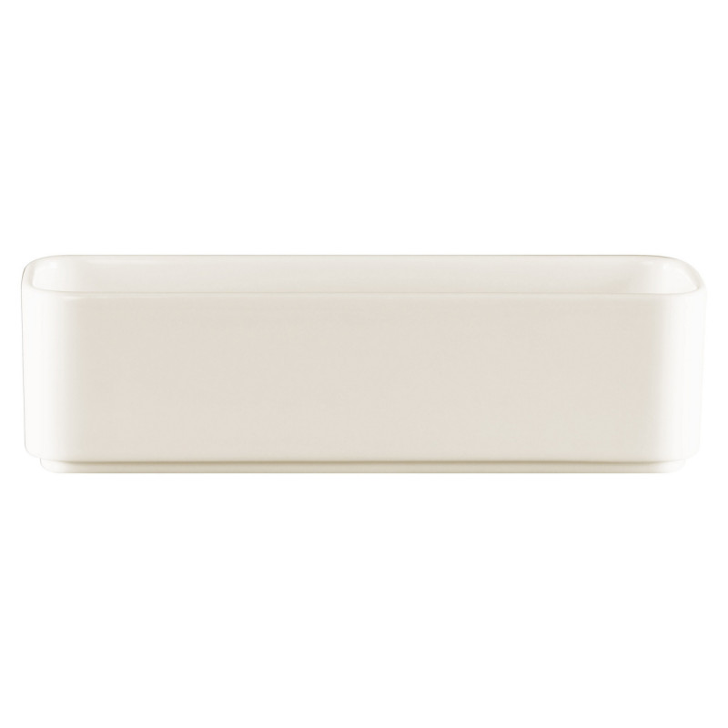 Assiette creuse rectangulaire blanc porcelaine 24x8 cm Fractal Rak