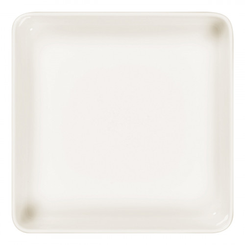 Assiette creuse carré blanc porcelaine 24x24 cm Fractal Rak