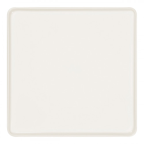 Assiette plate carré blanc porcelaine 32x32 cm Fractal Rak