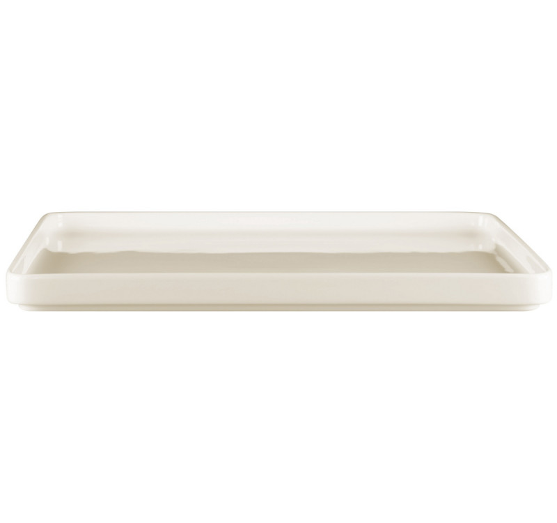 Assiette plate carré blanc porcelaine 32x32 cm Fractal Rak