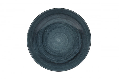 Assiette creuse rond Rustic Teal porcelaine vitrifiée Ø 24,8 cm Stonecast Patina Churchill