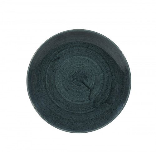 Assiette coupe rond Rustic Teal porcelaine vitrifiée Ø 21,7 cm Stonecast Patina Churchill