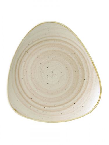 Assiette plate triangulaire Nutmeg Cream porcelaine vitrifiée 31,1x31,1 cm Stonecast Nutmeg Churchill