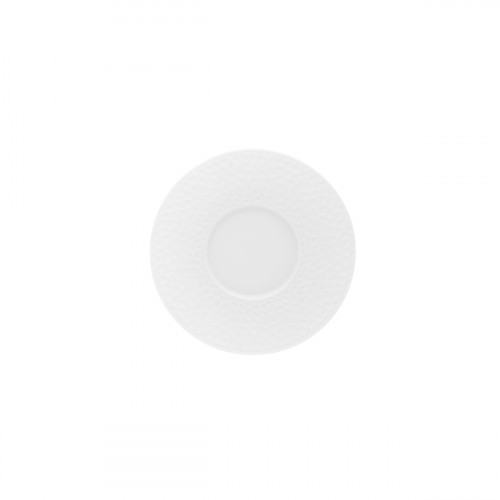 Sous tasse à café rond blanc porcelaine de limoges Ø 12,6 cm L' Fragment Degrenne