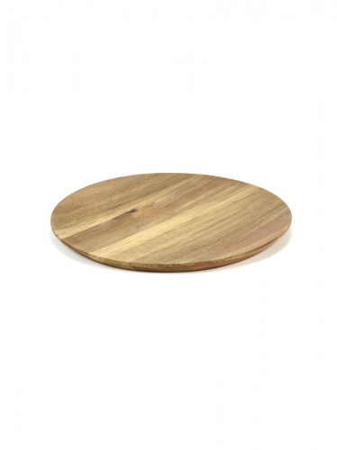 Assiette rond brun acacia Ø 26 cm Dune Serax