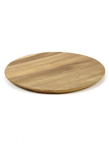 Assiette rond brun acacia Ø 33 cm Dune Serax