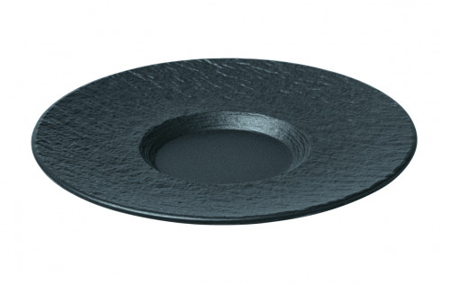 Sous tasse rond noir porcelaine Ø 15,5 cm The Rock Villeroy & Boch