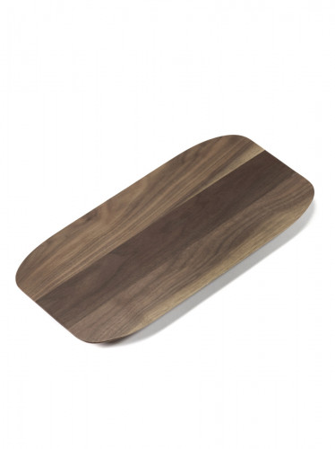 Plat rectangulaire brun noyer 35 cm Nido Serax