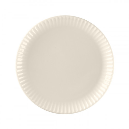Assiette coupe plate rond blanc porcelaine bone china Ø 14,8 cm Spectra Rak