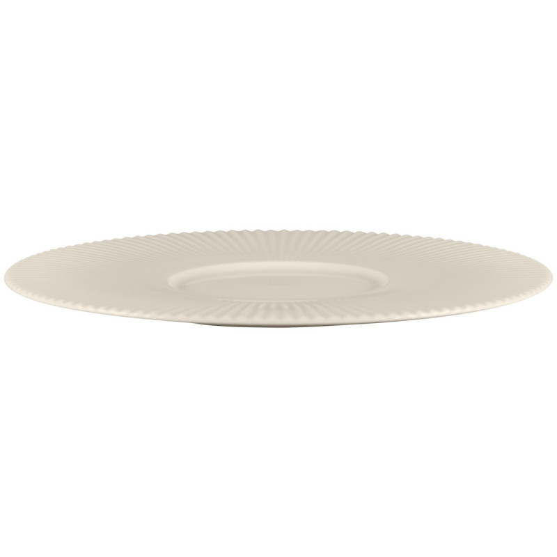 Assiette plate gourmet rond blanc porcelaine bone china Ø 29,2 cm Spectra Rak