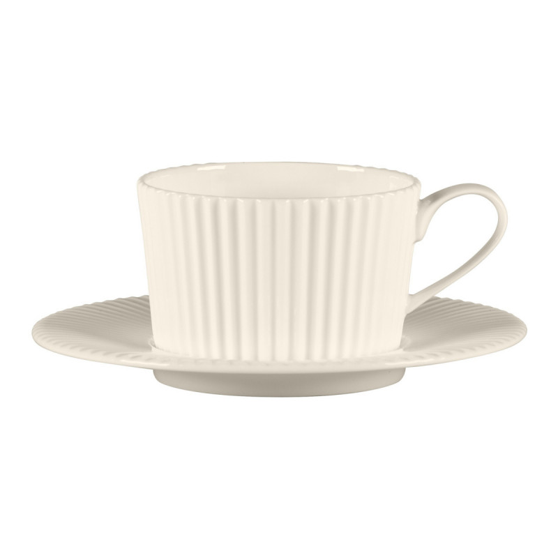 Tasse à thé rond blanc porcelaine bone china 296 cl Ø 32 cm Spectra Rak