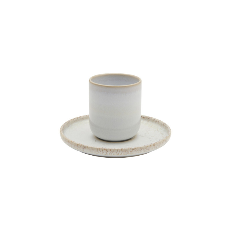 Gobelet rond beige grès émaillé 9 cl Ø 5,5 cm Sand Accolade