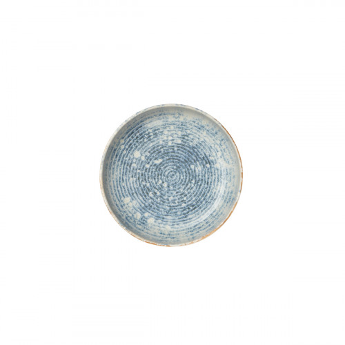 Assiette creuse rond bleu grès émaillé Ø 22 cm Ice Accolade
