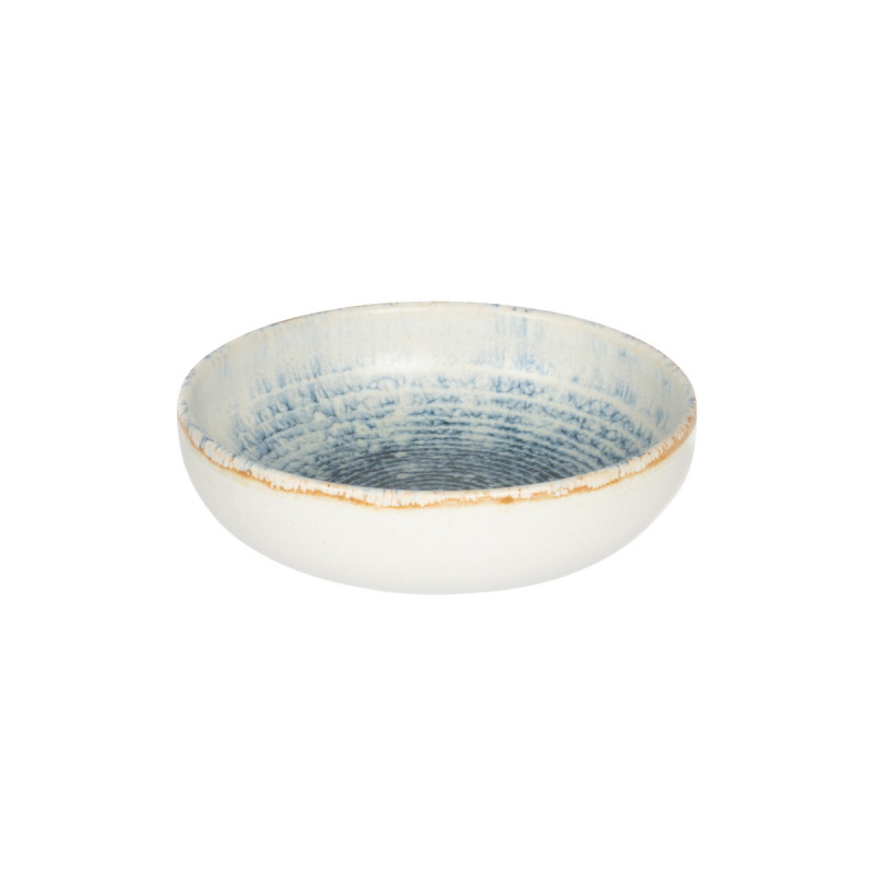 Coupelle rond bleu grès émaillé Ø 16 cm Ice Accolade