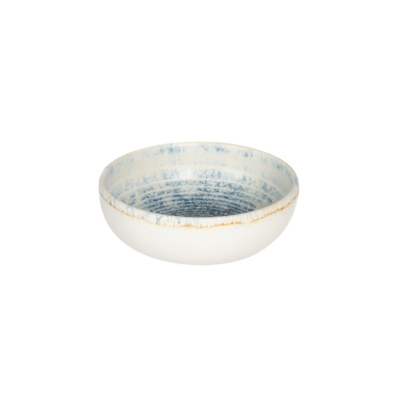 Coupelle rond bleu grès émaillé Ø 12 cm Ice Accolade